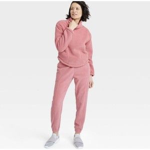 Women's All in Motion  Cozy Cowl Neck Pullover Sweatshirt  Rose Red Medium 122